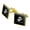 Gold, variant on U.S. Marine Corps USMC White Logo on Black Officially Licensed Square Cufflink Set - Silver or Gold