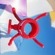 thumbnail image 4 of Gancho para paraguas, 4 puntas, cierre de tornillo, clavo de playa para toallas, bolsos, sombreros, color rojo Gancho para colgar sombrilla de playa, 4 of 7