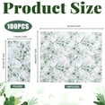 thumbnail image 5 of 100Pcs Disposable Greenery Guest Napkins Paper Disposable Hand Towels Green Leaves Decorative Paper Dinner Hand Napkin For Bathroom Baby Shower Party Supplies Table Decor, 5 of 5