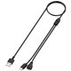 thumbnail image 1 of Carga magnética y cable USB C para collar de adiestramiento para perros Delupe/Yawpet (negro), 1 of 9