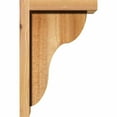 thumbnail image 3 of 6"W x 8"D x 12"H Carmel Rough Sawn Corbel w/Backplate, Western Red Cedar, 3 of 9