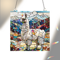 thumbnail image 6 of 89Bloom Llama Stained Glass Hologram Ornament, Stained Glass Suncatcher Ornaments Home Decor, Holographic Ornaments, 6 of 7