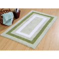 thumbnail image 4 of Saffron Fabs  Cotton Bath Rug Size 50x30 Reversible Machine Washable Beige/Chocolate, 4 of 5