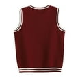 thumbnail image 5 of FAOWME Kids Boys Knitted Vest Sleeveless V Neck Print Color Block Warm Lightweight Sweater Top For Autumn Winter Daily Wear,,3-4 Years, 5 of 8