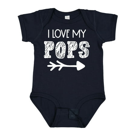 

Inktastic I Love My Pops with Arrow Gift Baby Boy or Baby Girl Bodysuit
