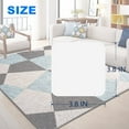 thumbnail image 3 of 4 Pcs Rug Pad Gripper, Non Slip Rug Grippers for Area Rugs, Reusable Washable Carpet Tape, Dual Sided Adhesive Rug Gripper for Carpet to Keep Your Rug Flat, in Place and Easily Peel Off,3.8 IN, 3 of 5