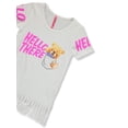 thumbnail image 2 of Cute 4 U Girls' 2-Piece Hello Bear Bike Shorts Set Outfit Color: white Size: 5 - 6, 2 of 3