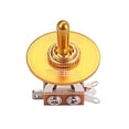 thumbnail image 3 of Selector de de interruptor dorado + anillo de de para piezas de guitarra eléctrica Yuyangstore Interruptor de palanca de guitarra de 3 vías, 3 of 8