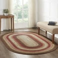thumbnail image 4 of VHC Brands Ginger Spice Rug with PVC Pad, Jute Blend, Rectangle, Orange Red Tan, 20x30 inches, 4 of 4