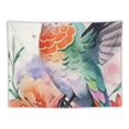 thumbnail image 5 of BCIIG Hummingbird Flowers Watercolor Tapestry Wall Hanging Unique Style Art for Home Decor Living Room Bedroom Apartment Farmhouse Dorm  Home Wall Tapestry Short Plush 50x40inch, 5 of 6