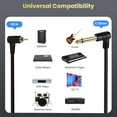 thumbnail image 2 of Premium Gold Covered Rcas Male to 6.35mm Right Angle Sound Cable with Increased Durability for Continuous Transmission, 2 of 8