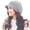 Light Gray, variant on Women Winter Warm Knit Hat Wool Snow Ski Caps with Visor Comfortable Ear Protection Windproof Travel Hat