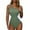 Army Green-A6, variant on One Shoulder One Piece Swimsuit for Women Tummy Control Bathing Suits Modest Full Coverage Swimwear Black XL