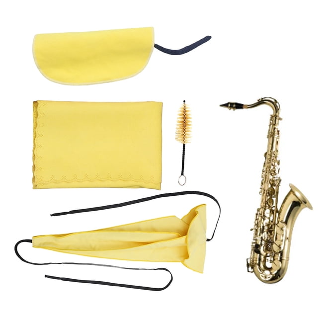 Juego De Limpieza De Saxofón, 4 Piezas Kit De Cepillo Para Boquilla De Saxofón Kit De Cuidado De Limpieza De Saxofón Portátil Juego De Paños De Mantenimiento Confiable Para