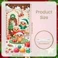 thumbnail image 2 of Gingerbread Theme Christmas Banner Christmas Tree Design Xmas Display Gift Box Decor Candy Cane Gingerbread Backdrop for Christmas Party Holiday Gathering Home Decoration, 2 of 9