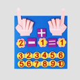 thumbnail image 2 of Juguete de matemáticas Montessori de fieltro, figuras de dedos para niños, juguetes educativos para edades tempranas, desarrollo de inteligencia para niños pequeños TUNC Sencillez, 2 of 3