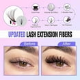 thumbnail image 2 of Thinway Lash Extension Kit DIY 280pcs Lash Clusters Eyelash Extension Kit, 9-16mm 30D 40D Individual Lashes Kit with Lash Bond and Seal, Lash Tweezers for Self Use (30D&40D, 0.07D, 9-16mm, Kit), 2 of 10