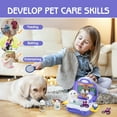thumbnail image 2 of Petbank Pet Care Play Set for Kids,16Pcs Doctor Kit Pretend Play Vet Dog Grooming & Feeding Toys with Backpack, Educational Toys for Girls and Boys，Purple, 2 of 8