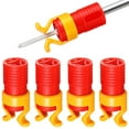 thumbnail image 1 of Screw Holder Clamp, Screw Gripper Screw Holder Fits Screwdrivers Bit Diameter of 6-8mm for Woodworking 4pcs (Red), 1 of 5