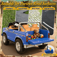 thumbnail image 6 of TOKTOO 24V Licensed 1973 Ford F-150 2 Seater Ride On Truck for Kids, Electric Ride On Car with Parent Remote Control, 400W Powerful Wheel, LED Lights, Music Player, Ages 3–8, Dark Blue, 6 of 9