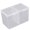 Translucent, variant on opvise Nail Art Storage Box Translucent Multi-fuction Plastic 2 Grids Storage Case for Nail Art Shop Translucent