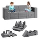 thumbnail image 1 of Yeshouse Sofá modular infantil, 22 piezas, sofá convertible de espuma para dormitorio y sala de juegos, sofá azul de 2 plazas, 1 of 7