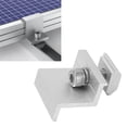 thumbnail image 3 of PV Mounting Side Clamps, Easy To Install Solar Mount Z Brackets Standard Size Aluminum Alloy 10PCS Glossy Finish  For Panel Installation, 3 of 7