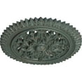 thumbnail image 3 of Ekena Millwork 21 5/8"OD x 2 1/2"P York Ceiling Medallion (Fits Canopies up to 3 5/8"), Hand-Painted Cloud Burst Crackle, 3 of 6