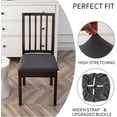 thumbnail image 2 of Vireellx Dining Chair Cover Elastic Slipcovers, Jacquard Dining Room Chair Covers Set of 6, Removable Seat Covers for Chairs to Protect Kitchen Chairs, 2 of 7