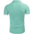 thumbnail image 3 of Polo Ajusté pour Hommes Manches Courtes T-Shirt Décontracté d'Été, 3 of 6