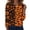Black, variant on Women’s Daily Fall Relaxed Casual Blouses, Halloween Crew Neck Long Sleeve Shirts with Halloween Pattern Funny simple loose oversized holiday gathering apparel Black 3XL