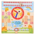 thumbnail image 1 of Reloj de madera educativo para niños, juguete con calendario y fecha, accesorios de aprendizaje preescolar, 1 of 13