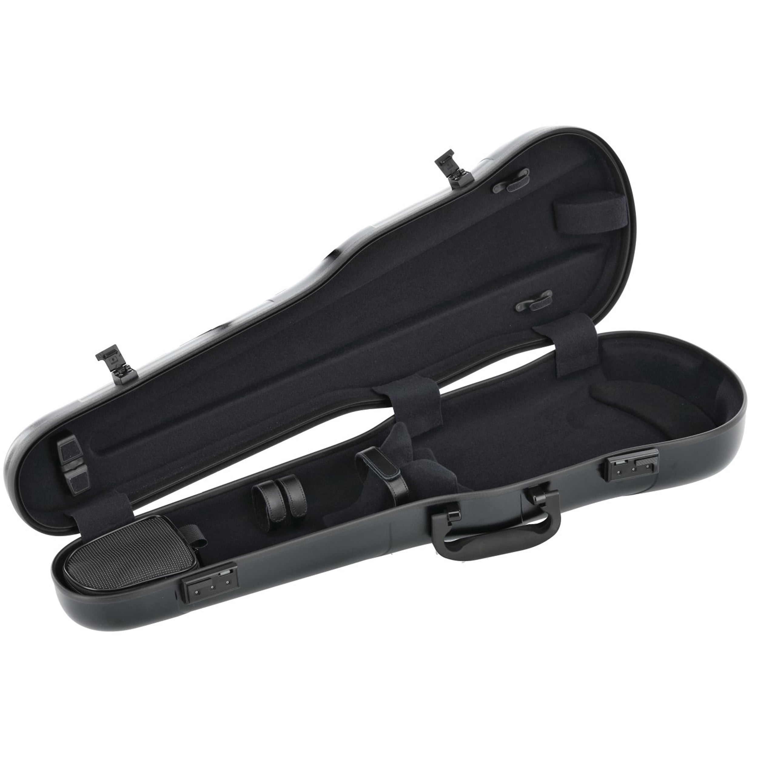 GEWA Violin Case, Air 1.7, Shaped, 4/4, Black/Black, Matte, w/Subway Handle