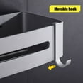 thumbnail image 4 of Estante de ducha de esquina con adhesivo fuerte, organizador de pared duradero y resistente para una mayor capacidad de almacenamiento (blanco), 4 of 5
