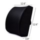 thumbnail image 3 of Almohada ergonómica de soporte lumbar - Eleva la comodidad de la parte inferior de la espalda - Espuma viscoelástica 100% pura - Se usa en la silla del automóvil o de la oficina Adepaton HQ-019, 3 of 5
