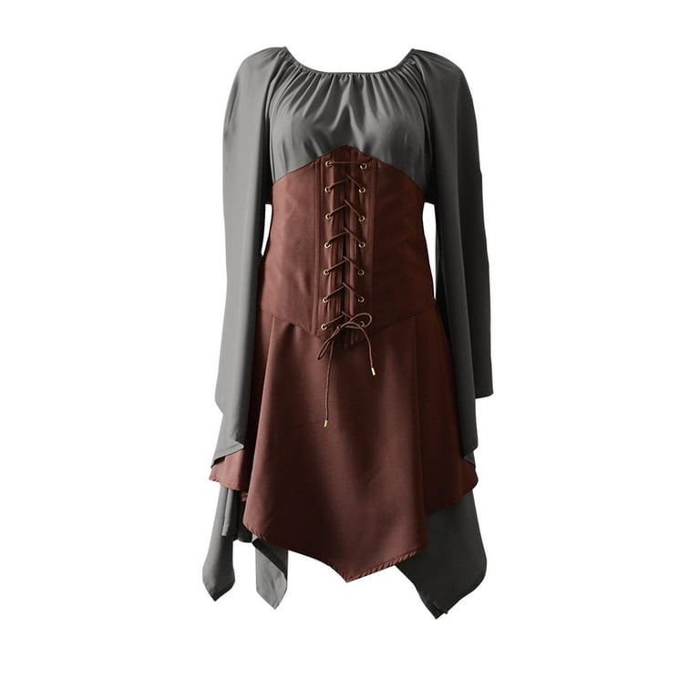 autumn corset dress Dark Green Jacquard Corset Dress