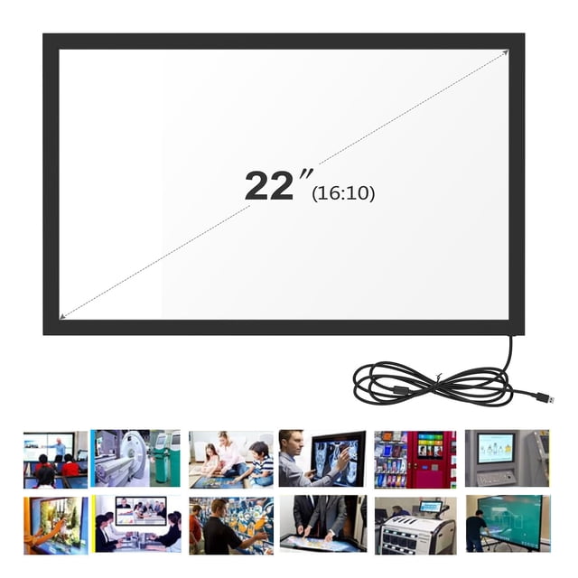 Infrared Touch Frame, Infrared Touch Screen Panel, USB Interface, Plug and Play, Interactive IR Touch Screen Overlay for Touch Whiteboards Digital Signage Kiosks