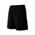thumbnail image 7 of Miluxas Women's Elastic High Waist Wide Leg Shorts with Pockets Summer Solid Baggy Casual Shorts Street Going Out Shorts Black, 7 of 7