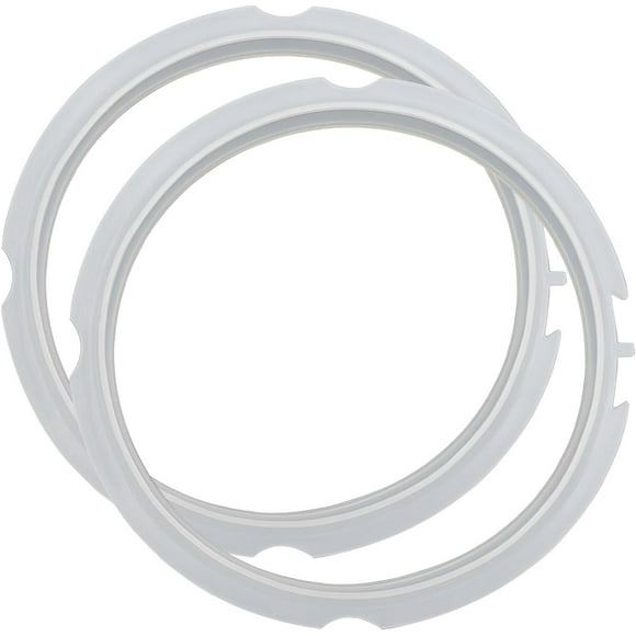 Sealing Ring for Pot Mini 3 Qt, 2 Count, Inner Pot Seal Ring, Replacement Silicone Gasket Seal Rings for 3 Quart Electric Pressure Cooker Accessories Parts, Clear