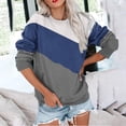 thumbnail image 3 of MeetoTime Sweat-Shirt pour Femmes Mode Automne Manches Longues Col Rond Ample avec Poche, 3 of 5