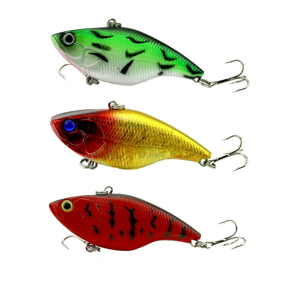 BE-TOOL Finshing Lipless Crankbait Lures Finshing Bait with Treble Hook Plastic Swimbait Fishing Crankbait Lures for Rivers Sea Flowing Waters