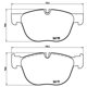thumbnail image 2 of BALATAS BAJOS METALES X5 2007 al 2008 BMW 3.0L L6 Delanteras BREMBO ., 2 of 5