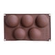 thumbnail image 2 of Injueey Molde de pastel de media bola en forma de cubo de hielo, pastelería, hornear, Chocolate, Fondant, molde de silicona, bandeja para hornear DIY Herramientas y accesorios para hornear PC 1 Injueey HA001602-00, 2 of 6