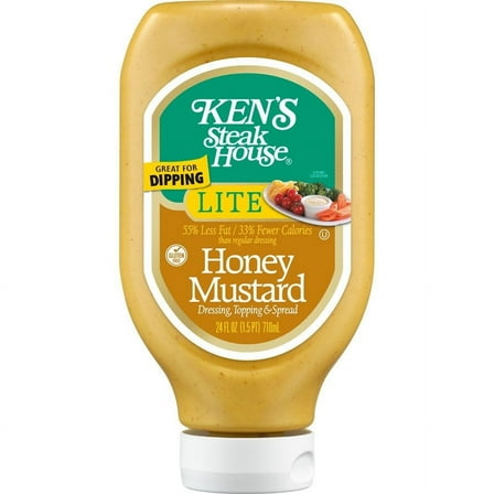 Ken's Steak House Lite Honey Mustard Dressing - 24 oz