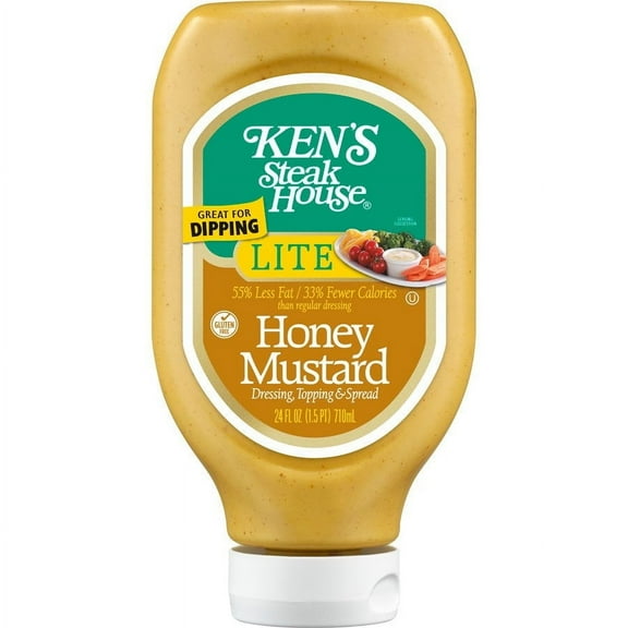 Ken's Steak House Lite Honey Mustard Dressing - 24 oz