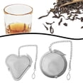 thumbnail image 3 of Infusor de colador de té de acero inoxidable reutilizable filtro de bola de té con mango Sywqhk Libre de BPA, 3 of 8