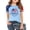 #A03-Blue, variant on 4th Of July T-Shirts for Girls Kids America Flag Butterfly Print Patriotic Tops Raglan Short Sleeve Crewneck T-Shirt Comfy Independent Day Shirts