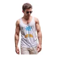 thumbnail image 1 of Camiseta Sin Mangas Playera Vacaciones Playa Ligera Palmera, 1 of 6