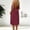 Wine, variant on XiYing Dress Shirts for Men, Women Summer Casual Solid Sleeveless Backless Midi Dress for Night Out, S-Xxl,