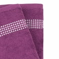 thumbnail image 4 of Sparkles Home  Stripe Rhinestone Hand Towel (Set of 2) - Purple, 4 of 5